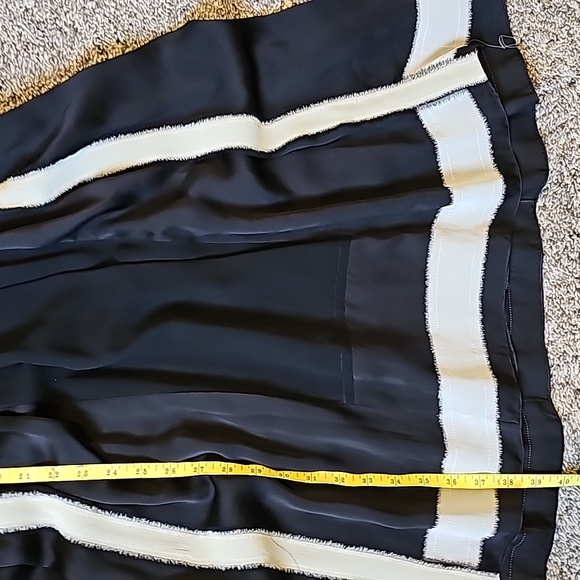 EXQUISITE VANESSA BRUNO SILK RAW EDGE EVENING DRESS tie up v neck - Picture 10 of 13